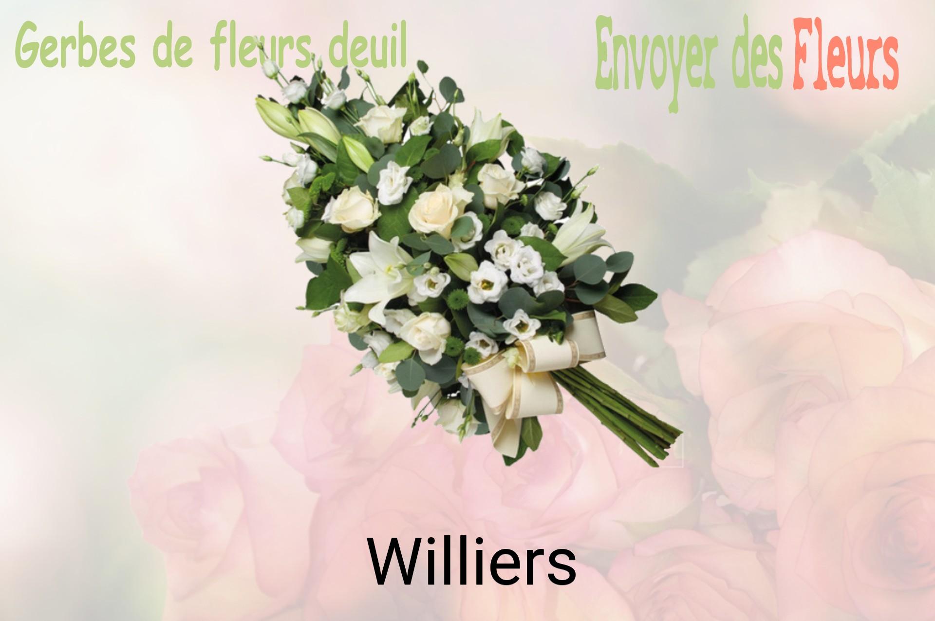 Gerbe de fleurs de deuil livrée à Williers